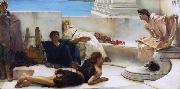 Alma-Tadema, Sir Lawrence A Reading from Homer (mk23) oil